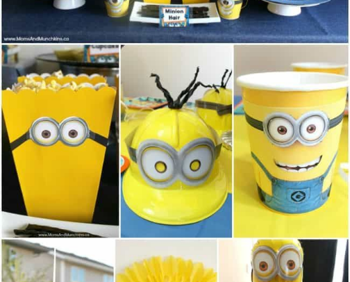 Young wild and Three-Minion Style cover photo collage
