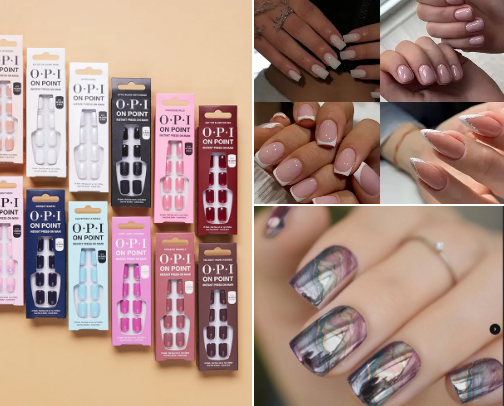Pretty press on nails 💅🏻 cover photo collage