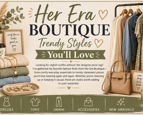 Her Era Boutique cover photo collage