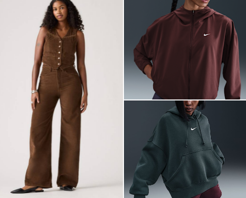 my closet this season🤎🍁🍂 cover photo collage