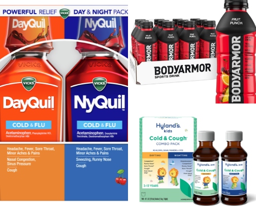 everything we use during cold & flu season 🤒 cover photo collage