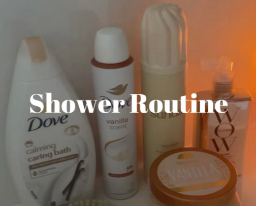 Shower Routine cover photo collage