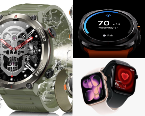 Smartwatch cover photo collage