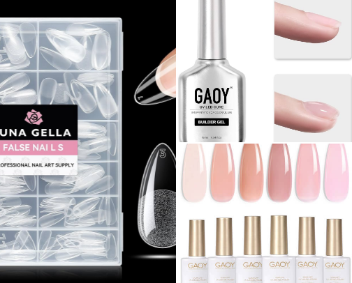 Gel x nails at home affordable cover photo collage