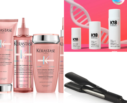 Top tier haircare brands and products cover photo collage