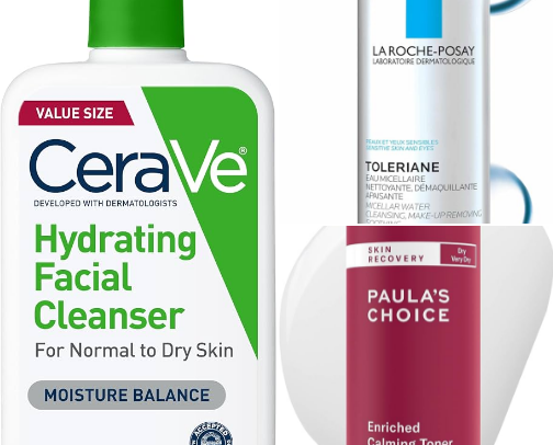 Skincare Line Up for Acne-prone & Sensitive Skin cover photo collage