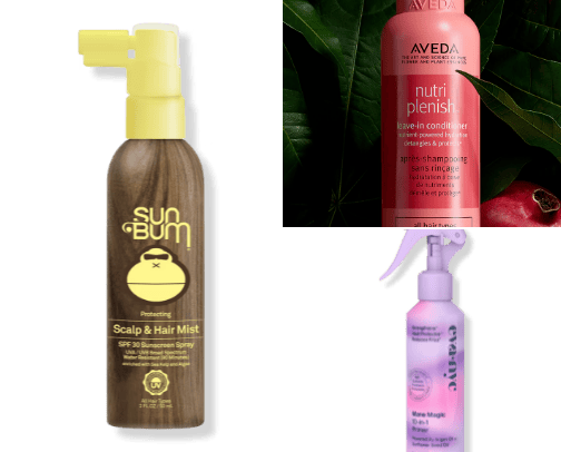 summer with curly hair cover photo collage