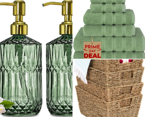 ✨ Cozy Sage Green & Cute Bathroom Finds✨ cover photo collage