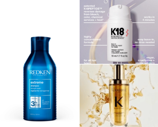 Hair care for bleached hair cover photo collage