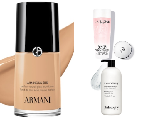"Glass Skin" Skincare Routine and Makeup Favorites cover photo collage