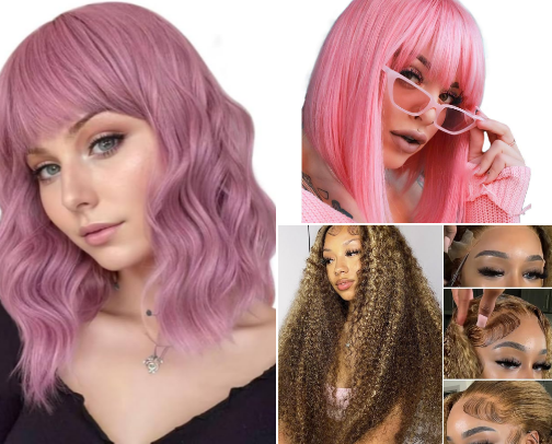 Women's Wigs cover photo collage