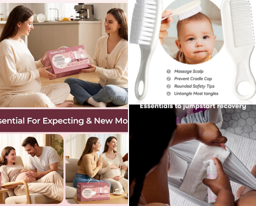 New Mommy essentials cover photo collage