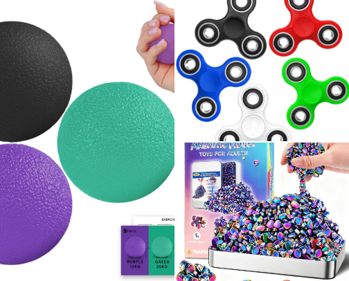 Anxiety fidget toys you can fit in your purse cover photo collage