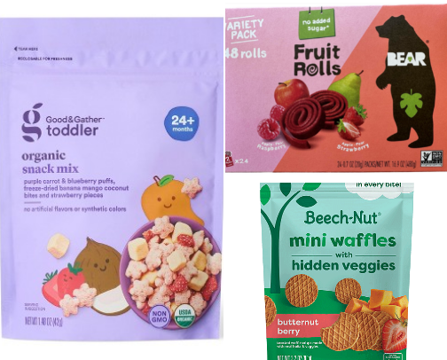 Mom & Toddler Snack Favorites cover photo collage