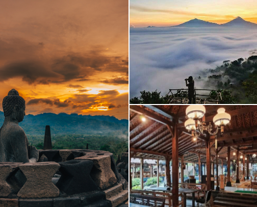 TRAVEL TO YOGYA & MAGELANG: Culture, Bites & Hidden Gems🏮 cover photo collage