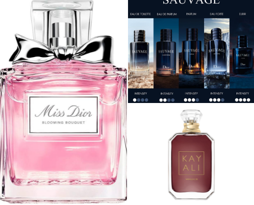 Most complimented fragrances cover photo collage
