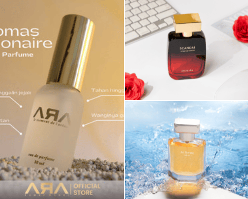 Parfum cover photo collage