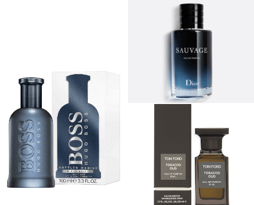 best men's perfumes cover photo collage