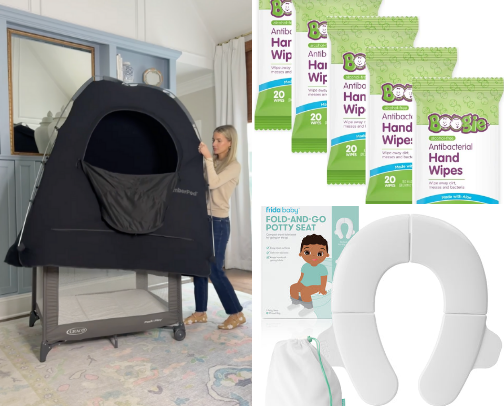 Toddler/Baby Travel Must Haves! cover photo collage