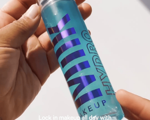 Mini Hydro Grip Dewy Long-Lasting Setting Spray With Hyaluronic Acid + Niacinamide cover photo collage
