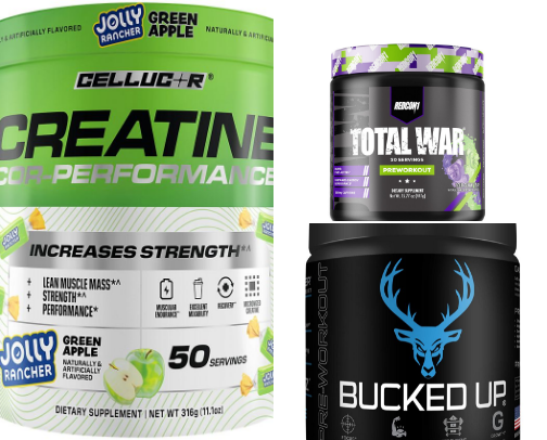Gym Supplements cover photo collage