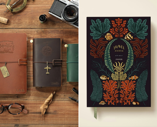 Travel journaling books to capture and preserve memories! cover photo collage