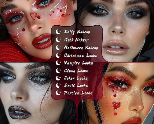 🎃 Halloween Beauty — Spooky Glam Essentials cover photo collage