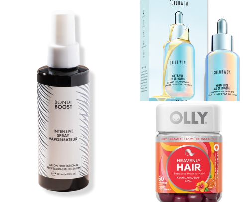 Hair Care for thinning hair. cover photo collage