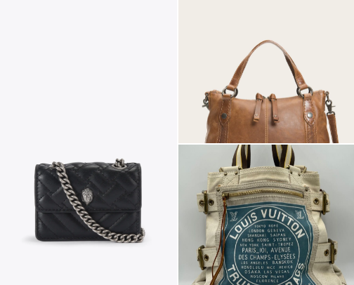 Designer Handbags and Luggage cover photo collage