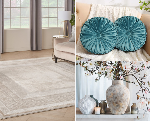 Cozy & Stylish Home Essentials: Decor, Lighting, Wall Art & More cover photo collage