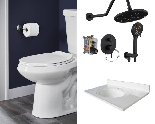 Bathroom Remodel Upgrades That Look Expensive cover photo collage