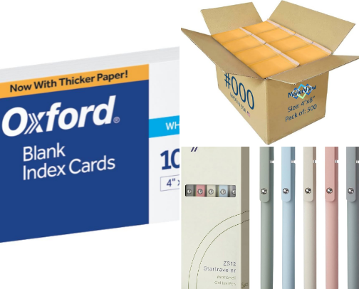 Office supplies cover photo collage