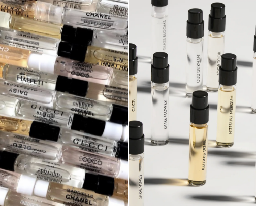 my fragrance sample set wishlist ✨ cover photo collage