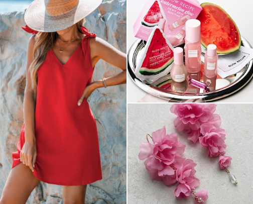 hot-hot-reds-and-fushias to adore cover photo collage