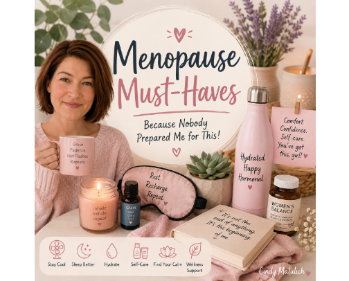 Menopause Must-Haves: Because Nobody Prepared Me For This cover photo collage