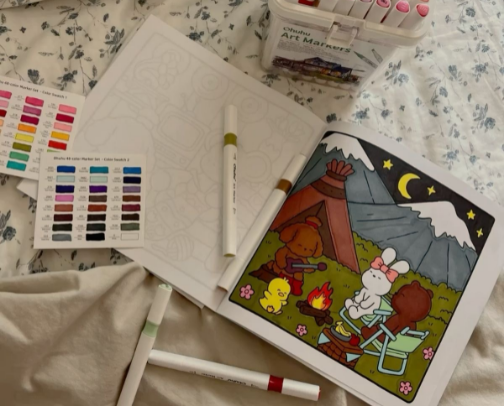 adult coloring guide cover photo collage