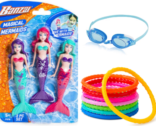 The best items for enjoying a day in the pool! cover photo collage