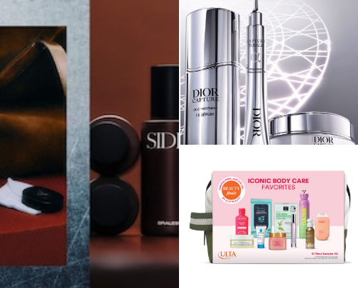 Beauty shopping cover photo collage