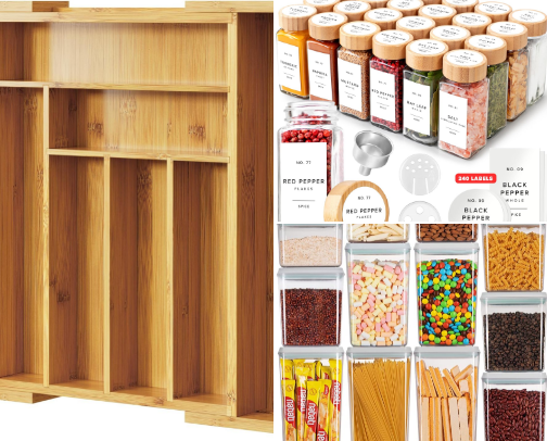 Organized kitchen cover photo collage
