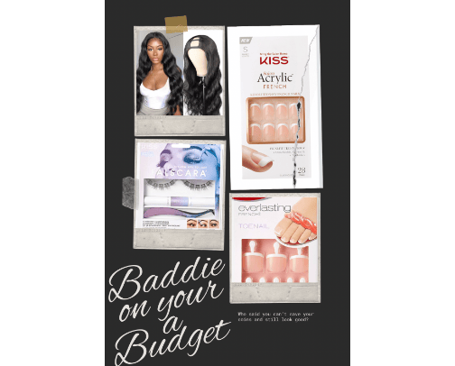 Baddie on a budget cover photo collage