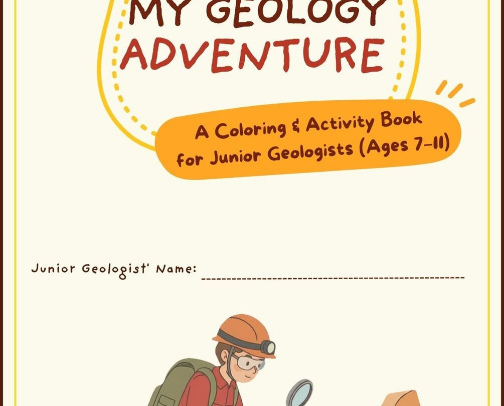 Geology Activity Book cover photo collage