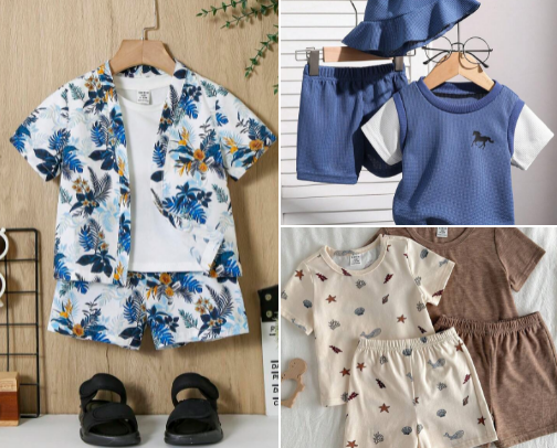 Kids wear fashion for baby boy toddler cover photo collage