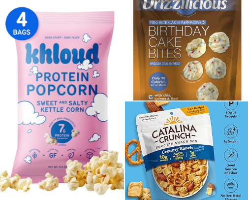 Healthy snacks cover photo collage