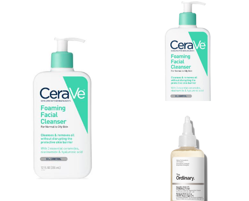 My every day Skincare products cover photo collage