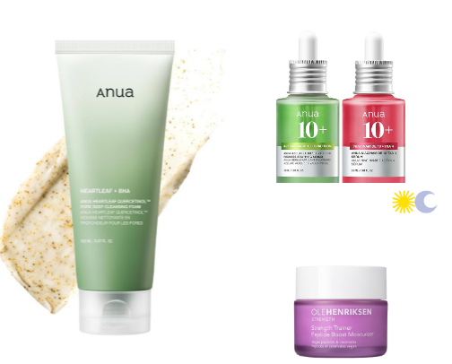 Acne | Non comedogenic products cover photo collage