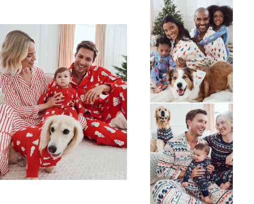 Matching Family Pijamas cover photo collage