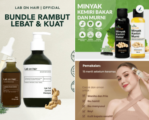 Perawatan Rambut Sehat Berkilau✨ cover photo collage