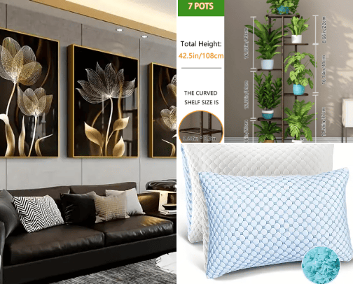 Temu - Home goods cover photo collage