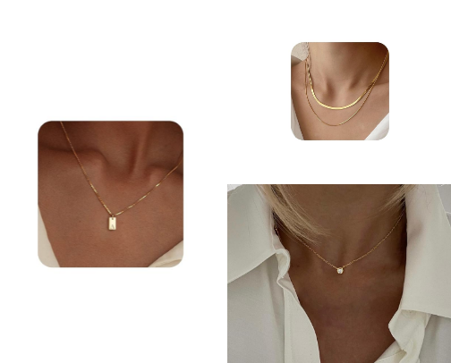 Necklace cover photo collage