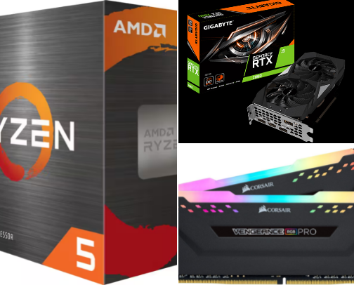 2025 PC setup! cover photo collage